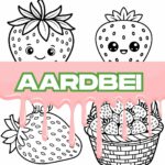 aardbei kleurplaat ft