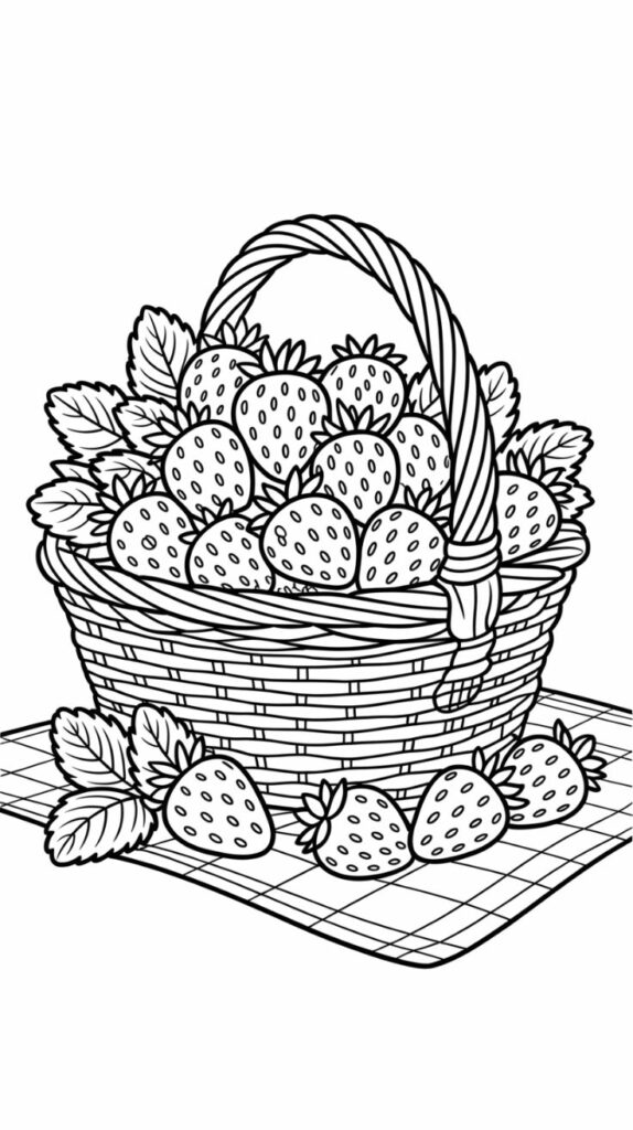 aardbei tekening