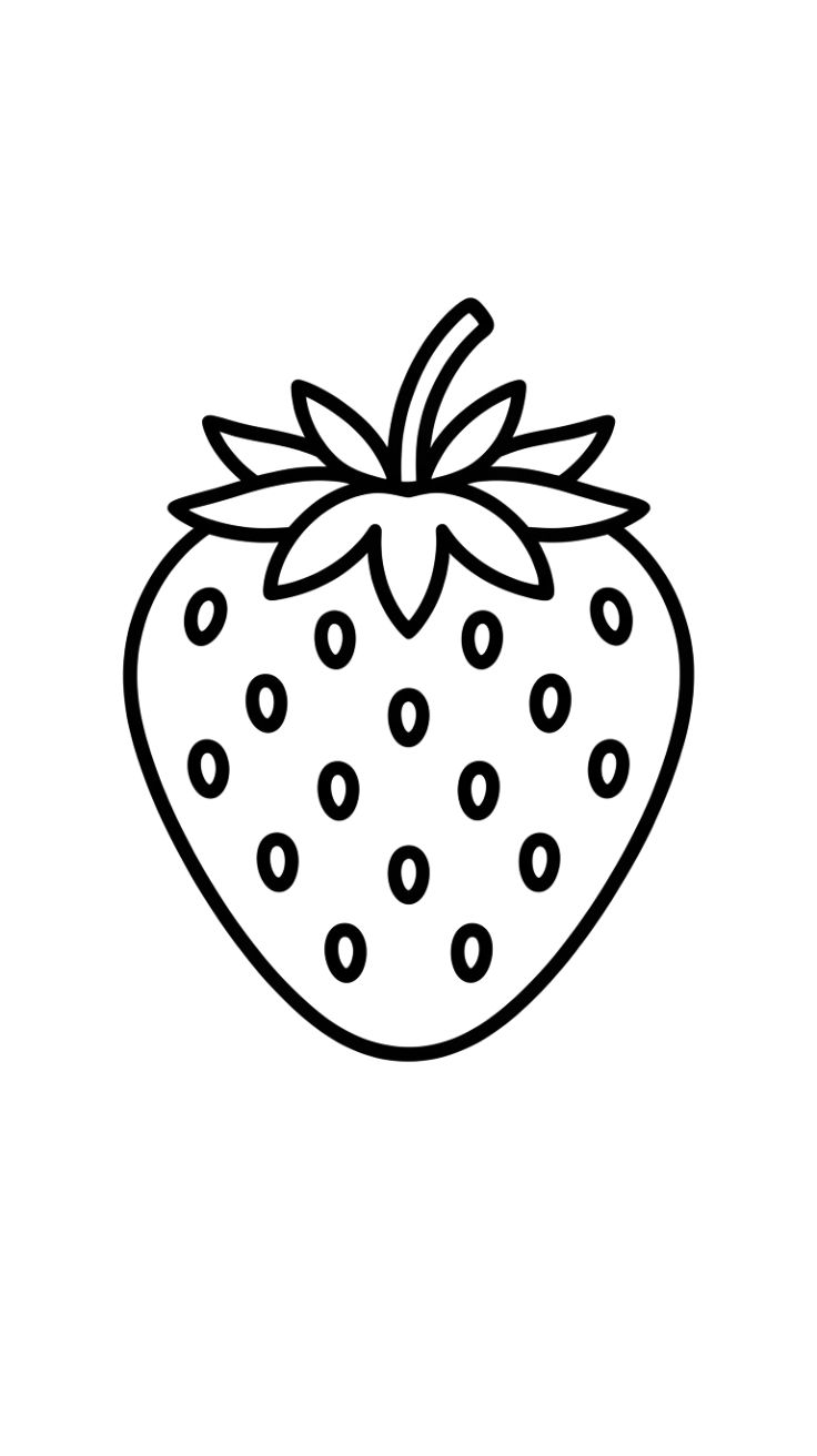 aardbeien tekening