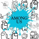 among us kleurplaat ft