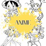 anime kleurplaat ft