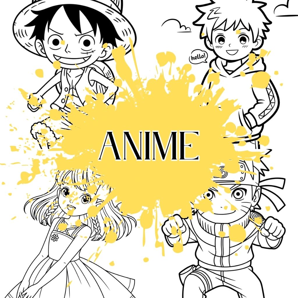 anime kleurplaat ft