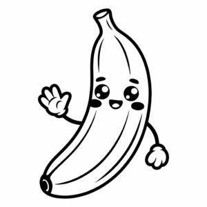 bananas coloring page