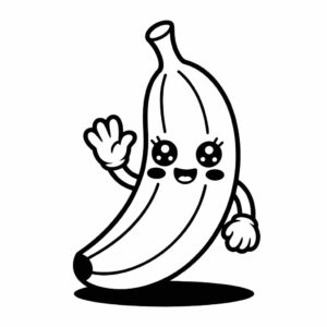 coloring pages banana