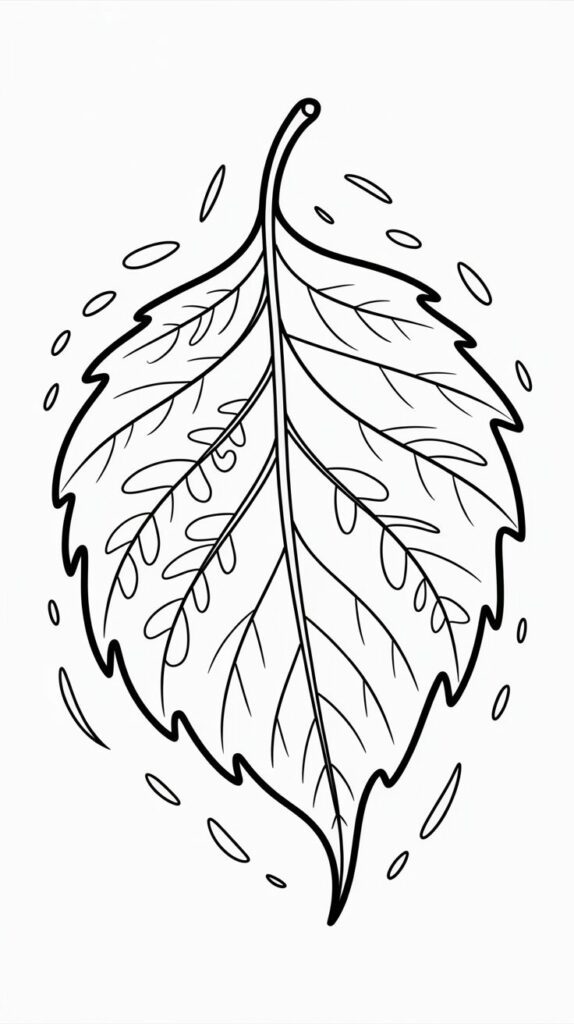 dessin de feuilles