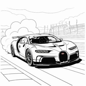bugatti da colorare
