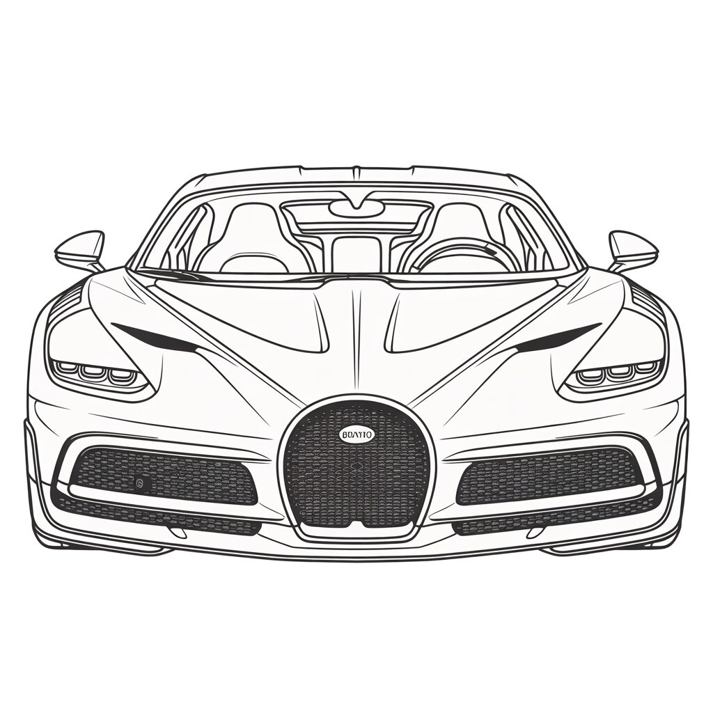 bugatti veyron tekenen