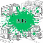 bus kleurplaat ft
