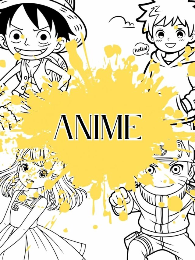 Kleurplaat Anime​
