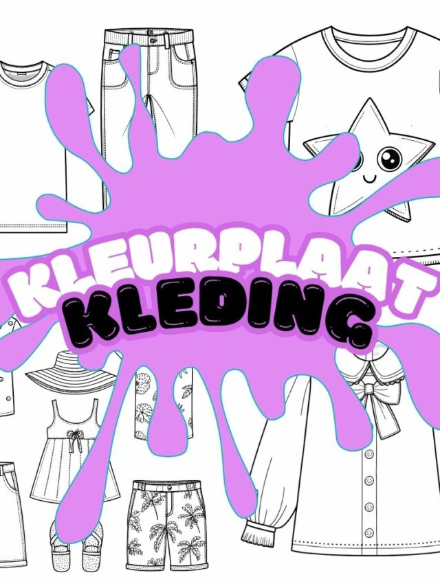 Kleding kleurplaat