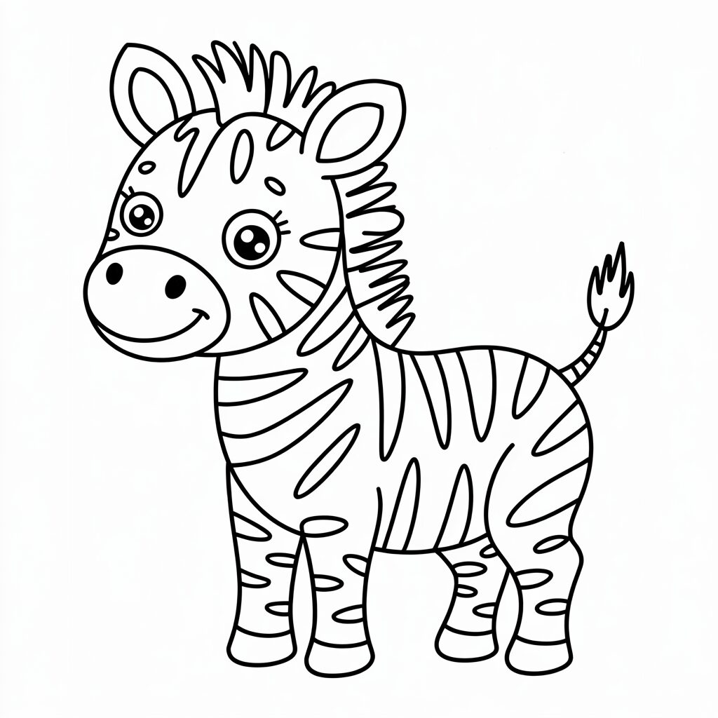 een zebra tekenen