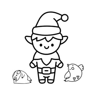 disegno elfo facile