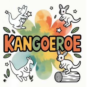 Ausmalbild Känguru