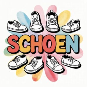 Kleurplaat Schoen