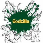 godzilla kleurplaat ft