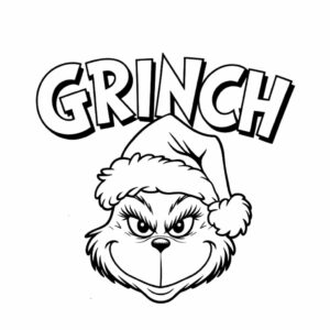 grinch kleurplaat