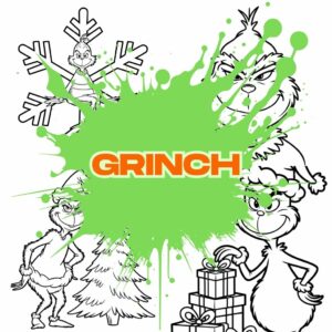 Grinch Kleurplaat