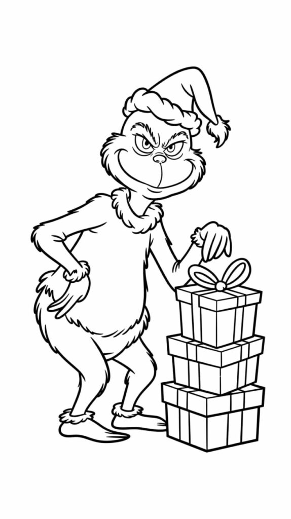 grinch tekening