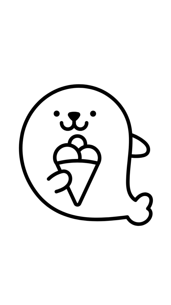 leopard seal coloring page