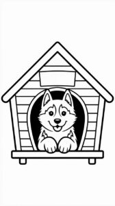 coloring pages of huskies