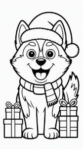 husky tekenen