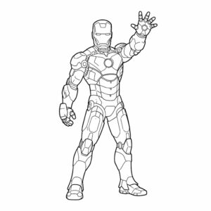 iron man kleurplaat