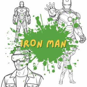 Iron Man kleurplaat