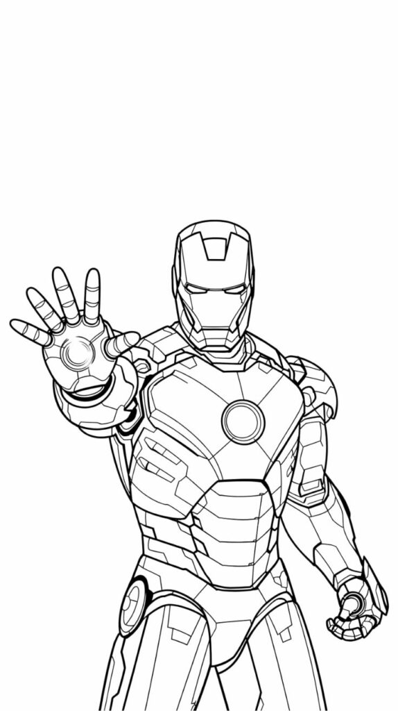 iron man kleurplaten