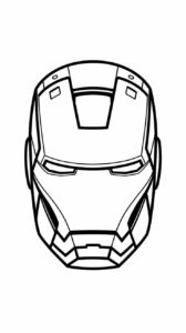 iron man masker kleurplaat