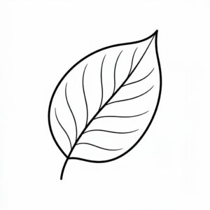 dessin feuille automne