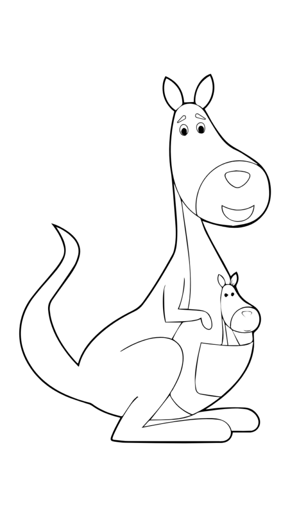 kangoeroe tekening