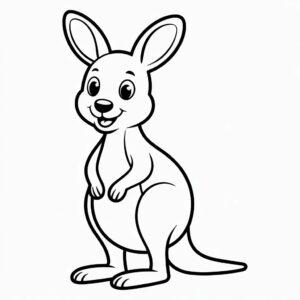 ausmalbild kanguru