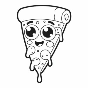 kawaii tekenen pizza