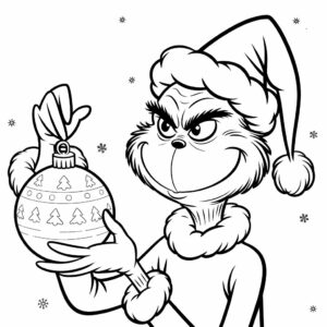 kleurplaat de grinch