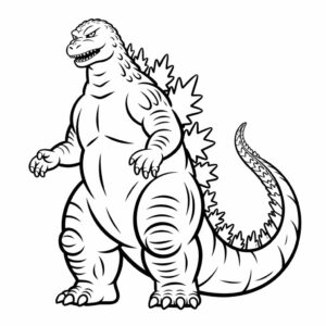 godzilla resmi boyama