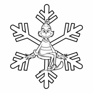 kleurplaat grinch
