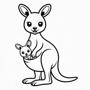 känguru ausmalbilder
