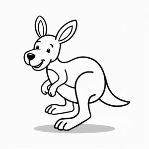 känguru ausmalbilder kostenlos