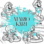 kleurplaat mario kart ft