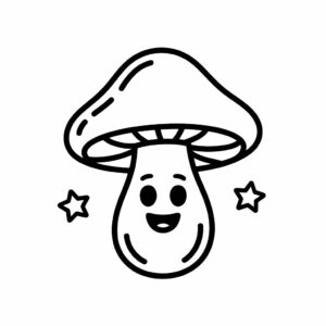 funghi disegno da colorare