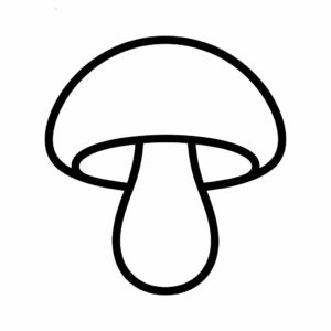 funghi da colorare e stampare