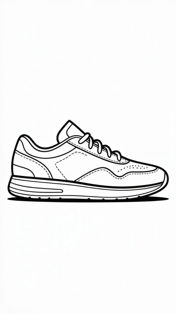 kleurplaat schoenen