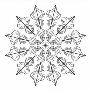 flocos de neve desenho para colorir