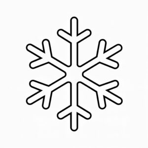 imagens de flocos de neve para colorir