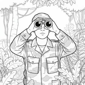 soldado desenho para colorir