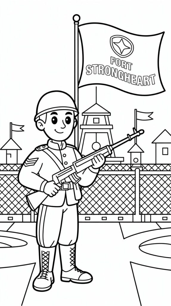 desenho para colorir do dia do soldado