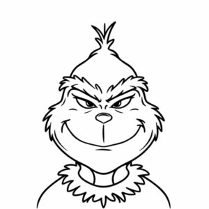 kleurplaat the grinch