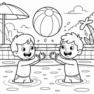 plage en dessin