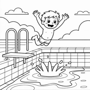 coloriage plage