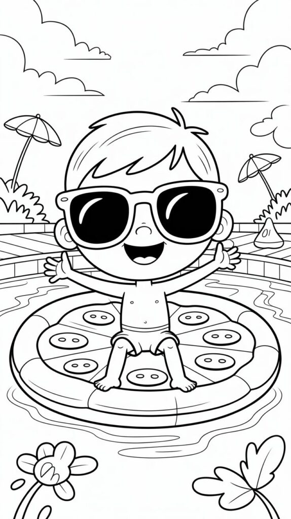 dessin de plage